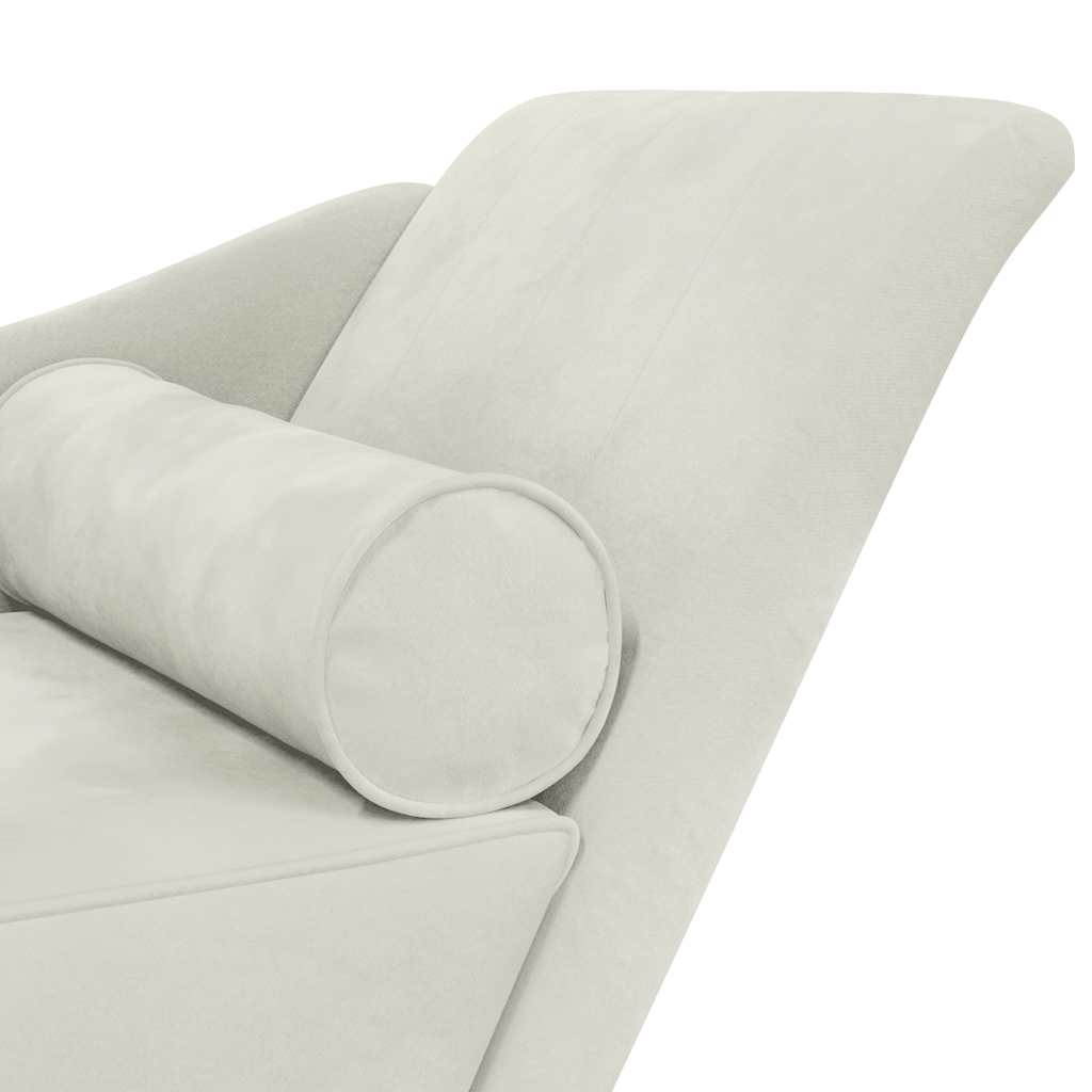 Chaiselongue mit Kissen Rosa Samt