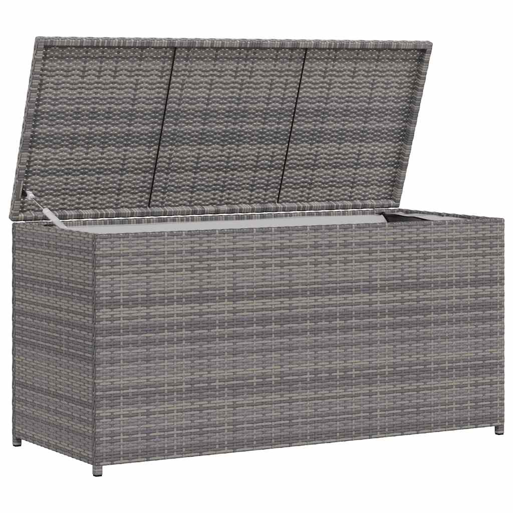 Garten-Auflagenbox Schwarz 120x50x60 cm Poly Rattan