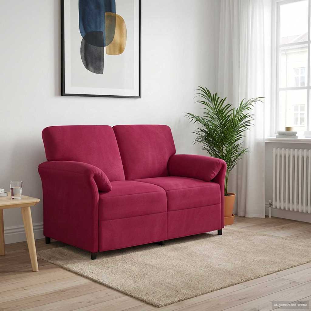 1-Sitzer Sofa Hellgrau 88 x 83 x 95 cm Samt