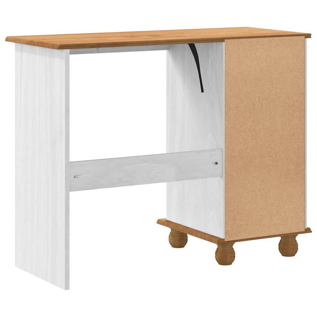 Schreibtisch ASKIM Braun 95 x 40 x 75 cm Massives Kiefernholz
