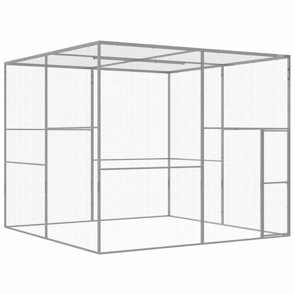 Katzenkäfig 1,5x1,5x1,5 m Verzinkter Stahl