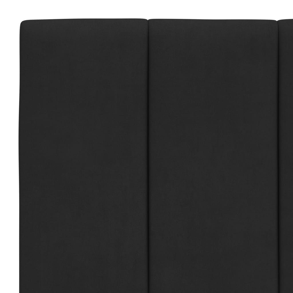 Bett mit Matratze "Hanko" Hellgrau 80x200 cm Samt