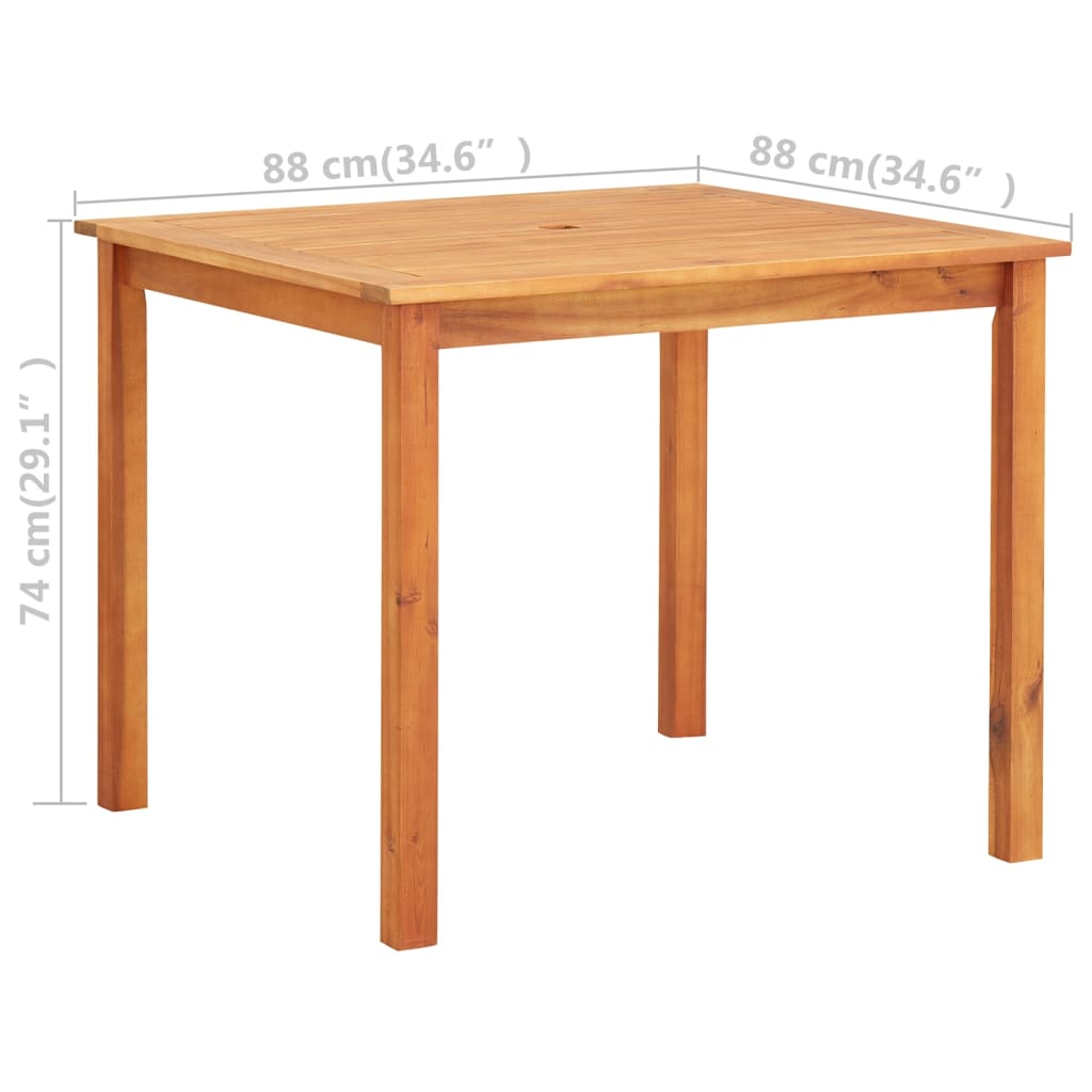 Gartentisch 150x90x74 cm Massivholz Akazie