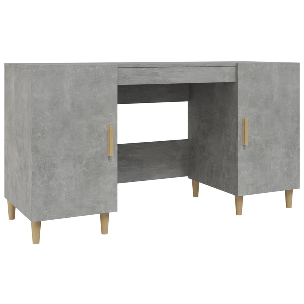 Schreibtisch Weiß 140x50x75 cm Holzwerkstoff