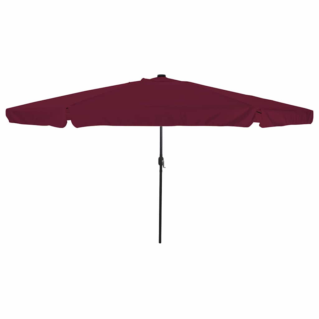 Garten-Sonnenschirm Sand und Anthrazit 395 x 395 x 245 cm