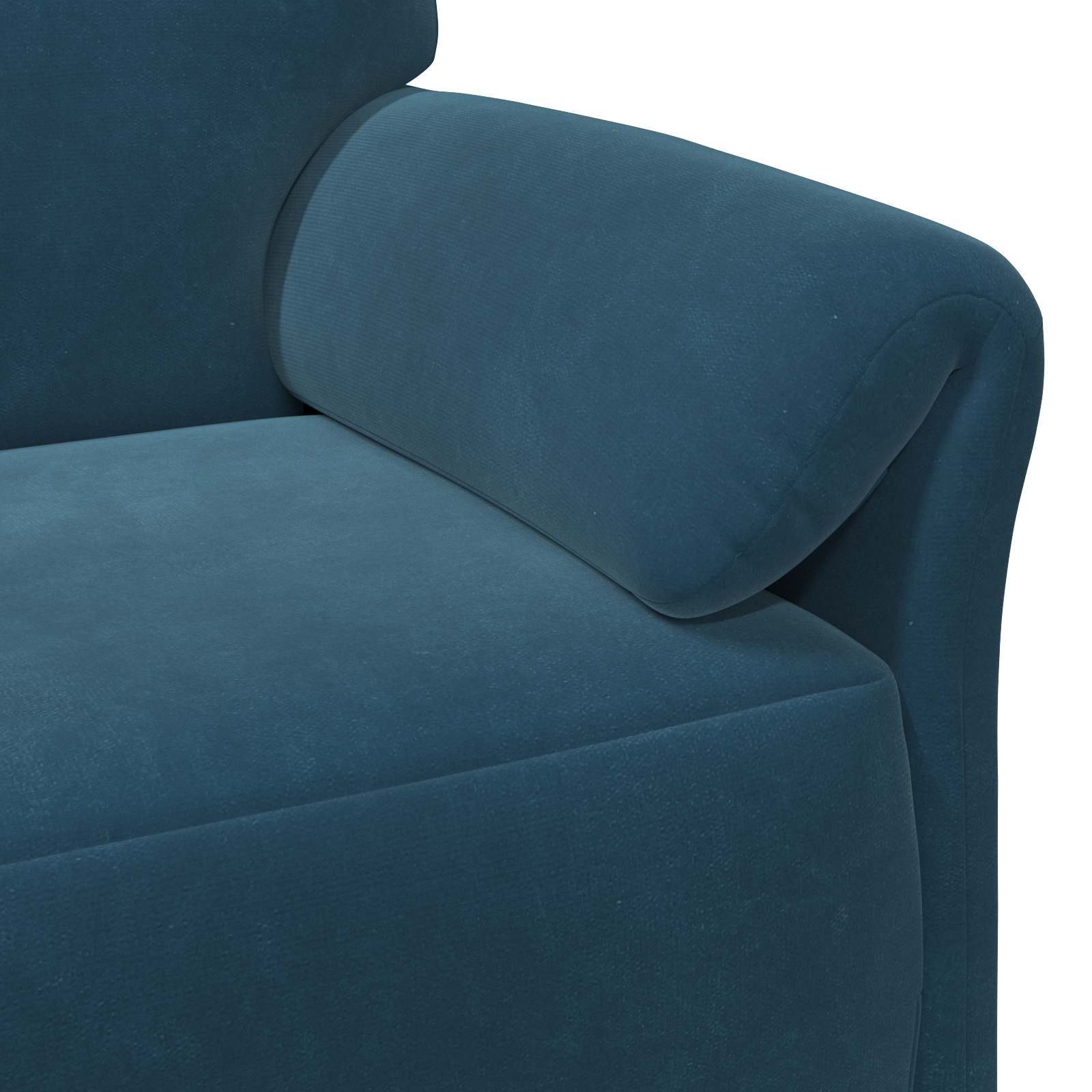 1-Sitzer Sofa Hellgrau 88 x 83 x 95 cm Samt