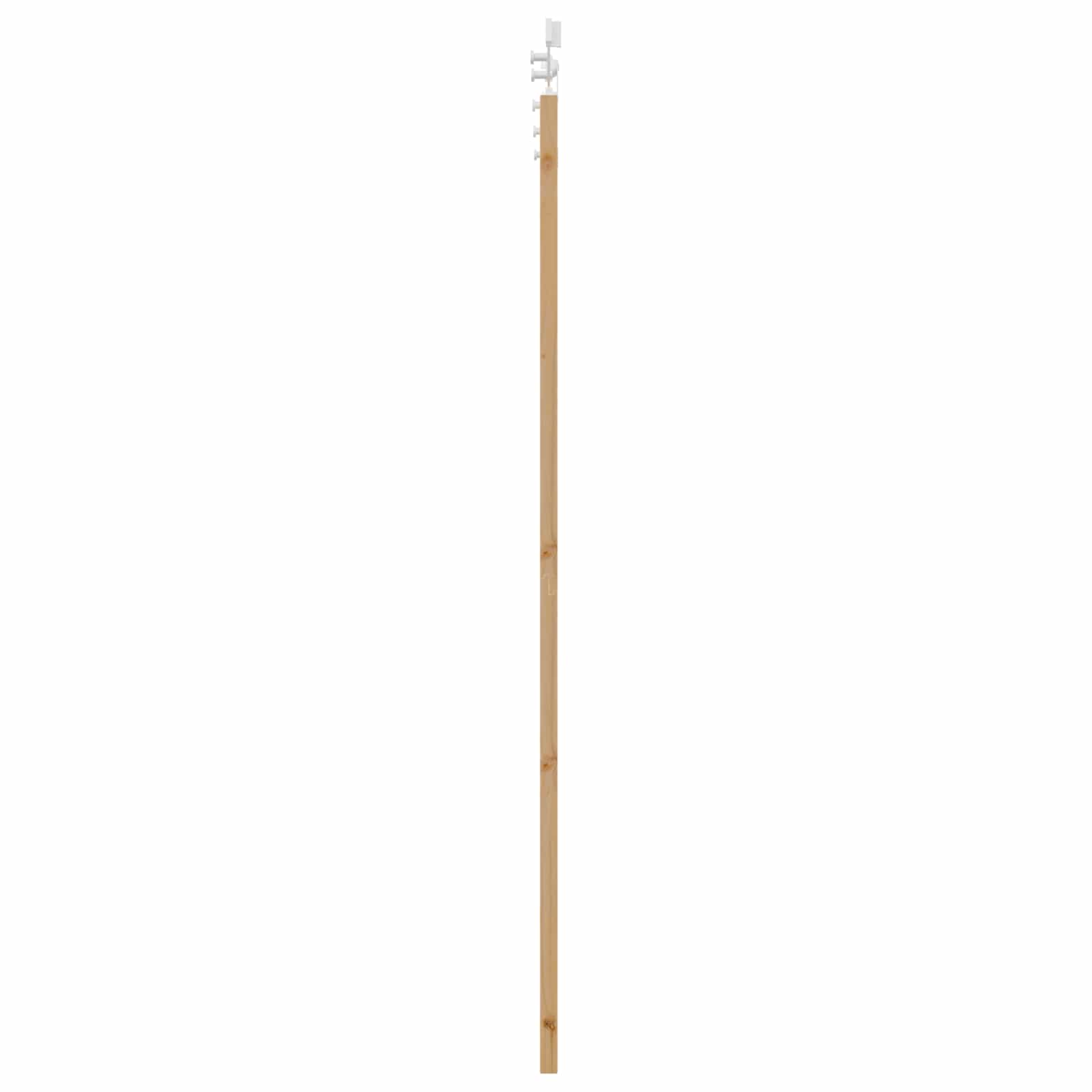 Schiebetür Natürlich und Schwarz 61 x 198,5 cm