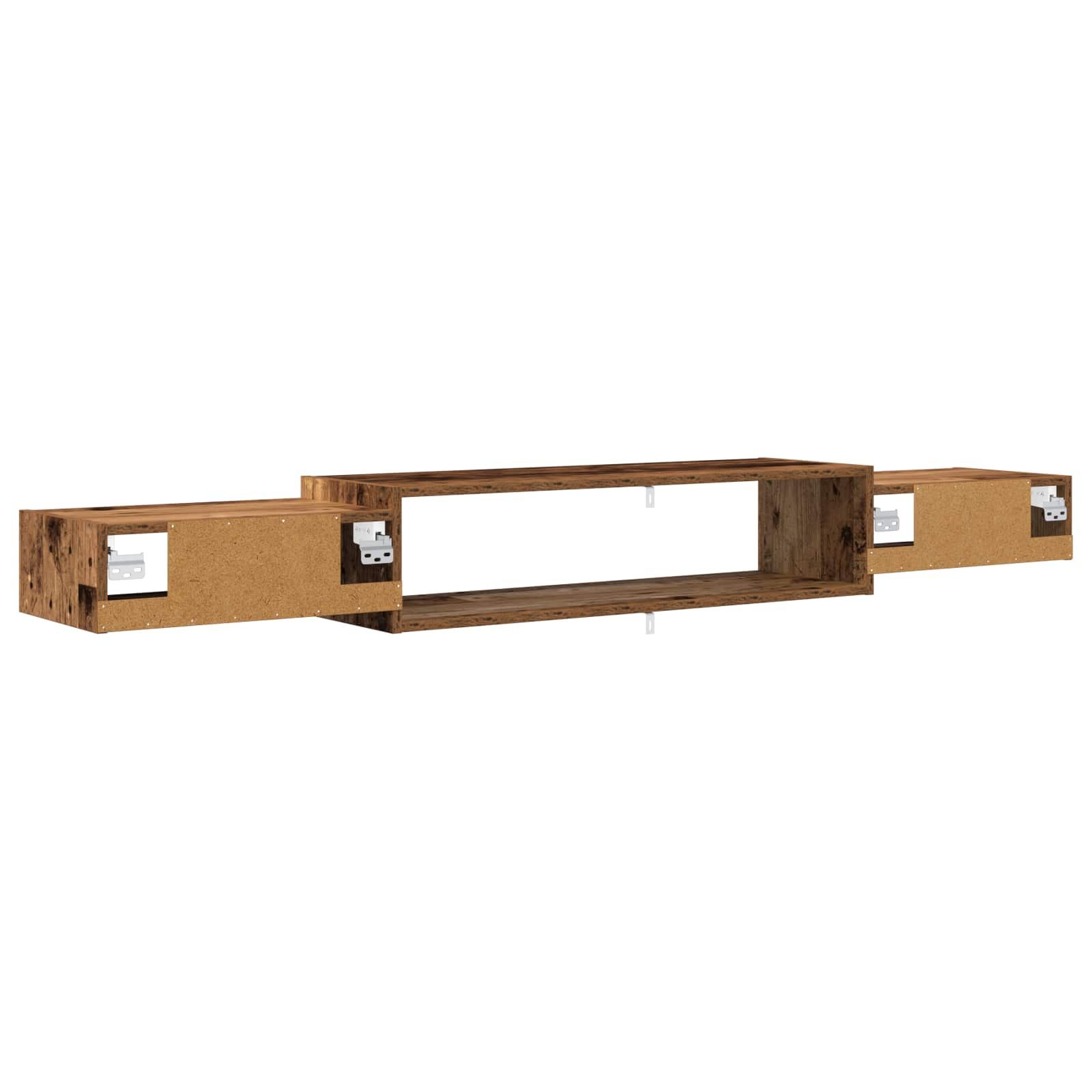 Wandmontierter TV-Schrank Wandhalterung Weiß 140 x 28 x 21 cm