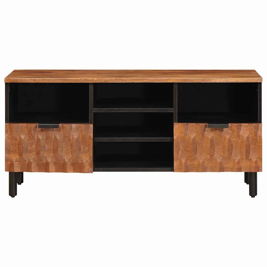 TV-Schränk Weiße gewaschene Oberfläche 100 x 33 x 46 cm