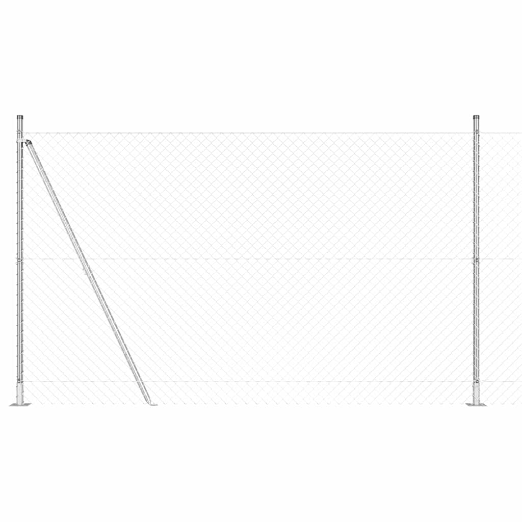 Outdoor Kettenglied-Zaun Erdfixierung 10 x 0,4 m Grün Netz