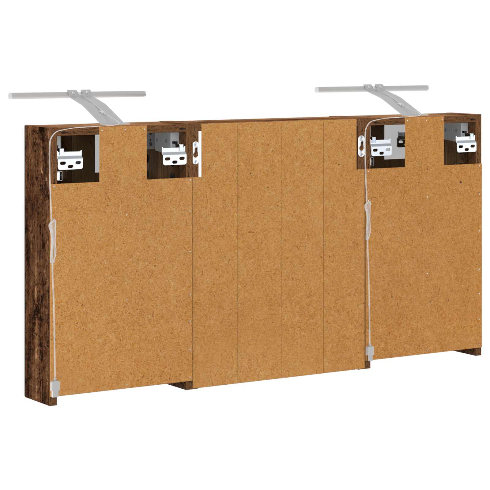 Badezimmerschrank-Set 3 pcs 80 x 10,5 x 50 cm Holzwerkstoff