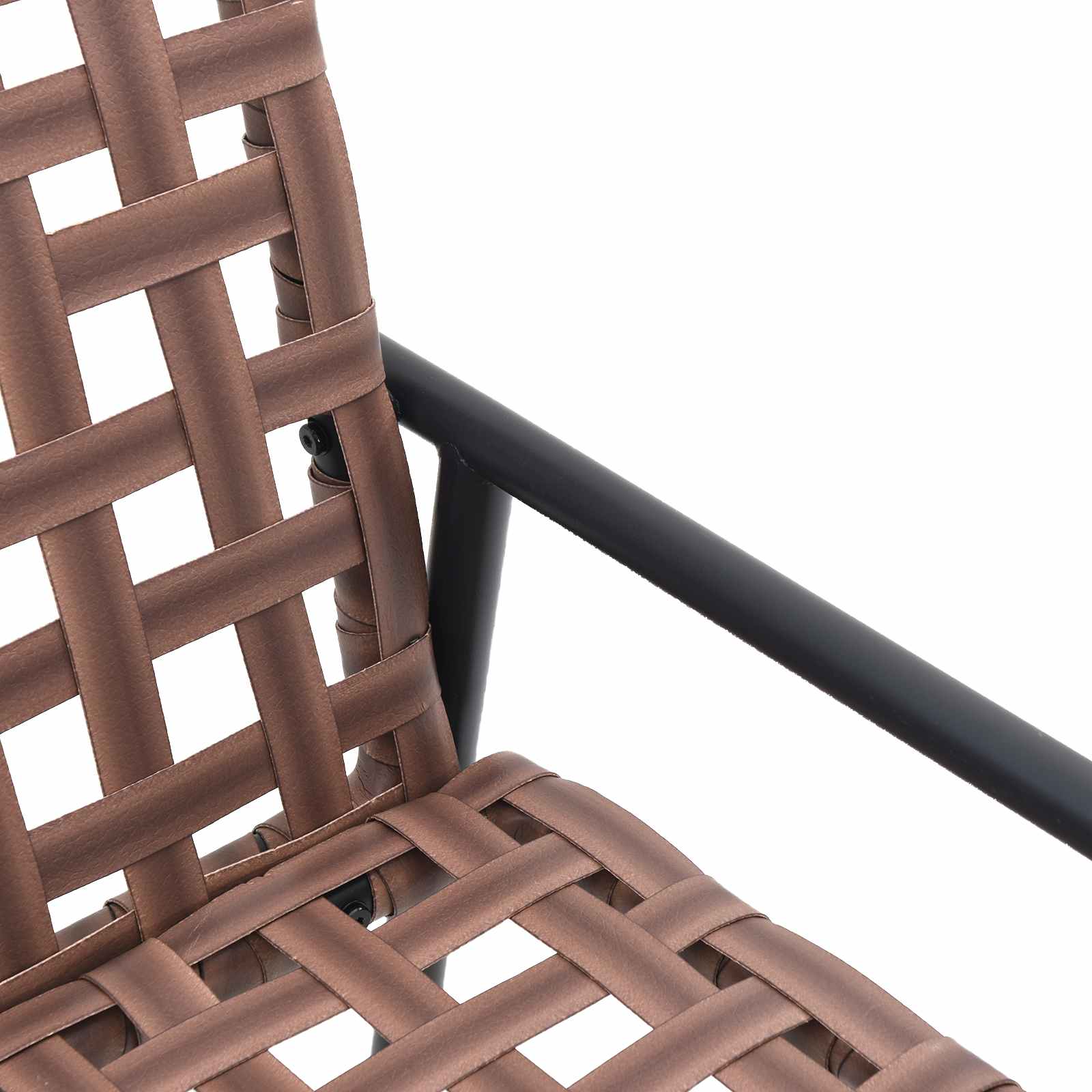 Gartenstuhl 2 pcs Braun 78 x 55,5 x 75,5 cm Poly-Rattan