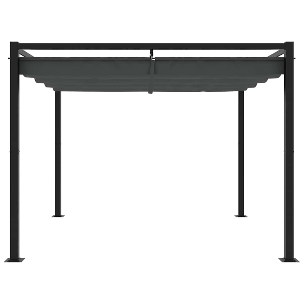 Pavillon mit Netzwände Creme 3x3 m Stahl