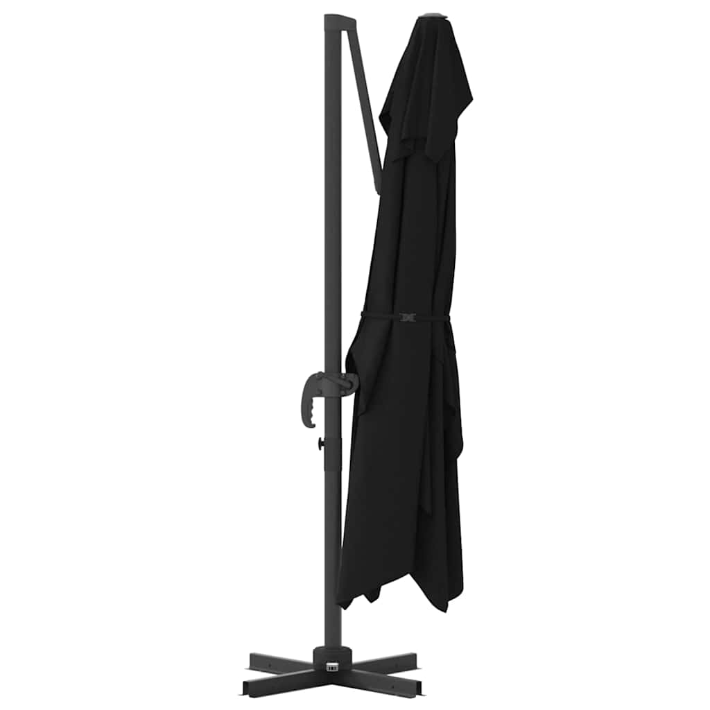 Sonnenschirm Sand 351 x 250 x 260 cm Polyester und Aluminium