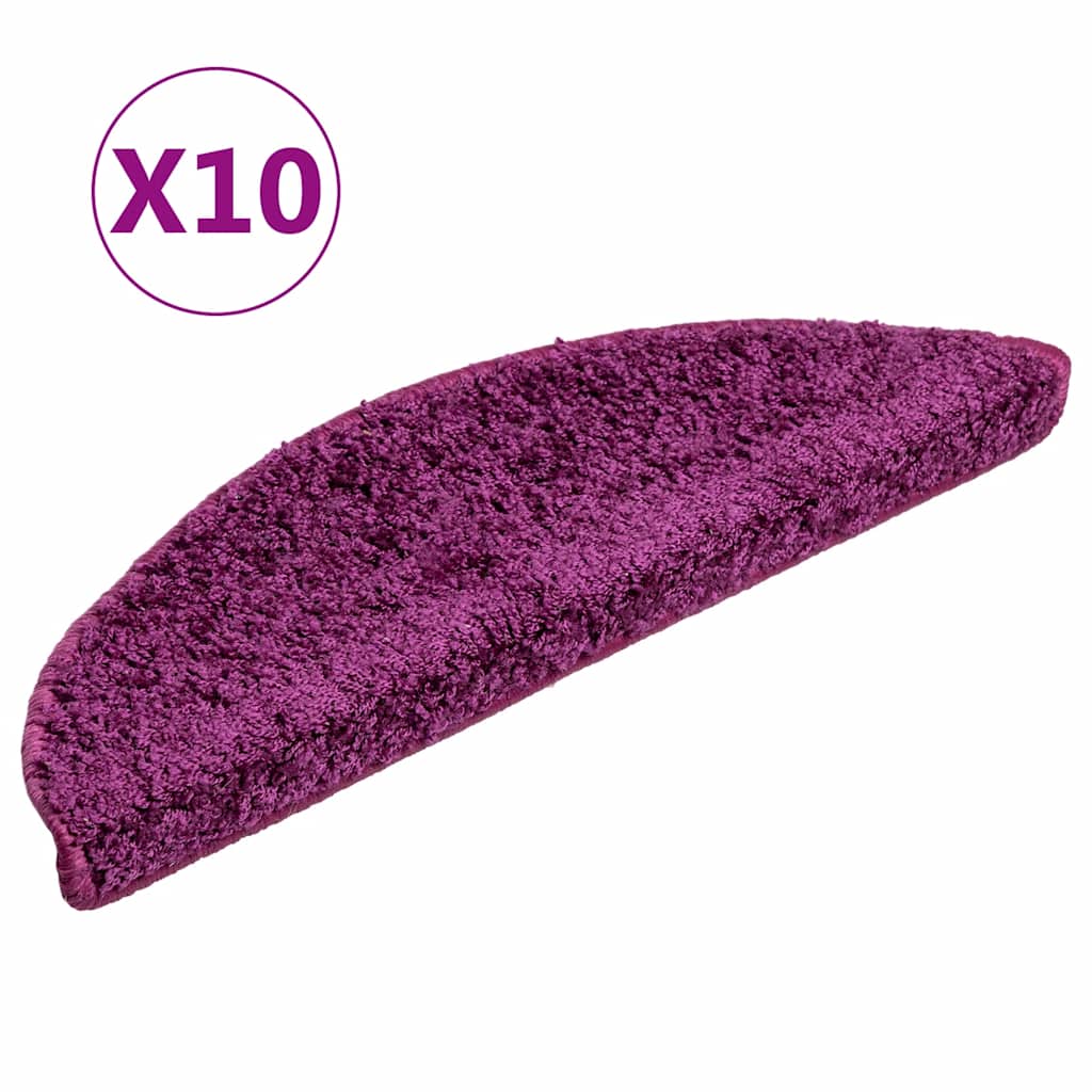 Stufenmatten 15 Stk. 56x17x3 cm Grau Halbrund