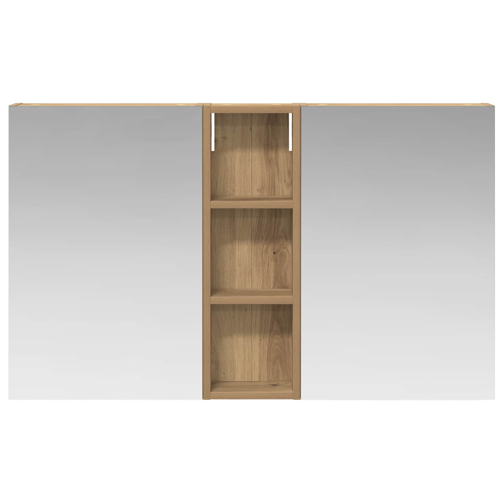 Badezimmerschrank-Set 3 pcs 80 x 10,5 x 50 cm Holzwerkstoff