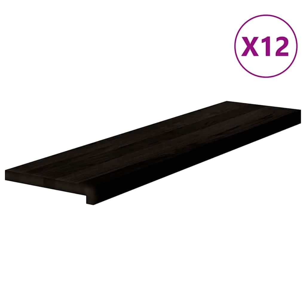 Treppenstufen 4 Stk. Unbehandelt 70x25x2 cm Massivholz Eiche