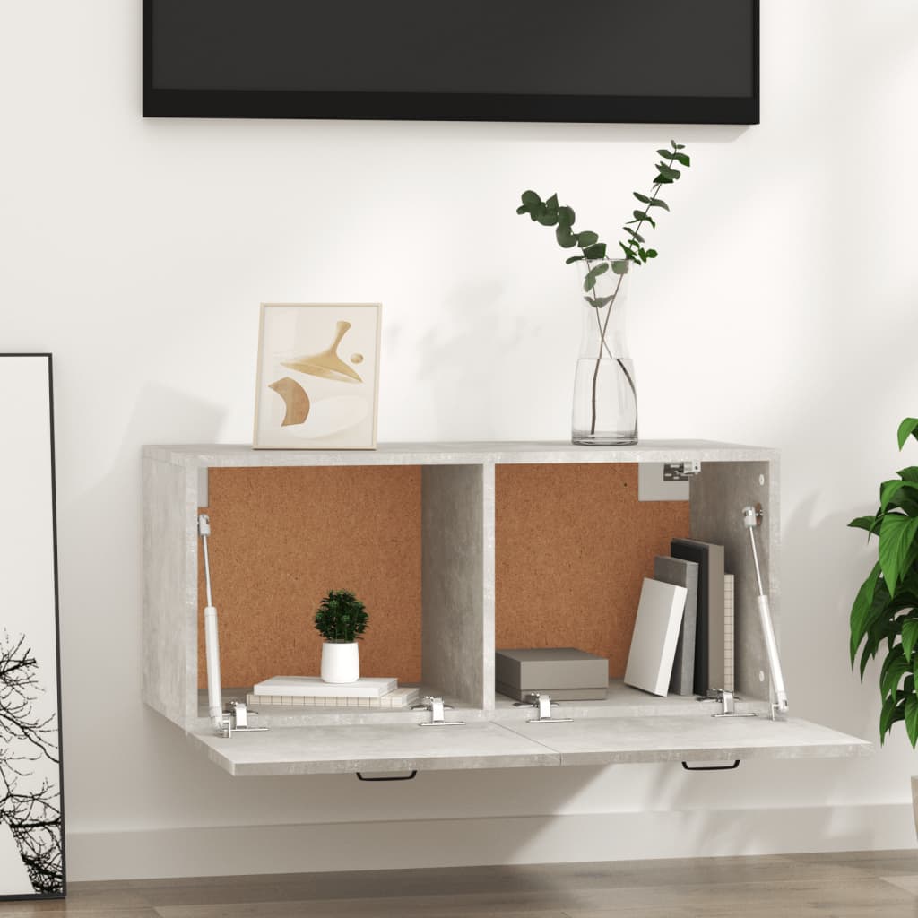 Wandschrank Weiß 80x36,5x35 cm Holzwerkstoff