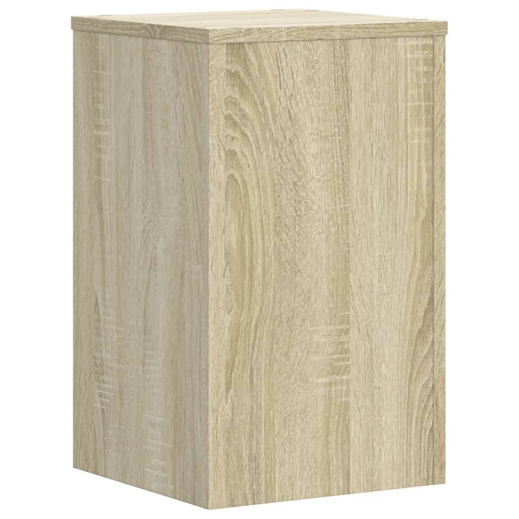 Pflanzenständer 2 Stk. Weiß 33x33x100 cm Holzwerkstoff