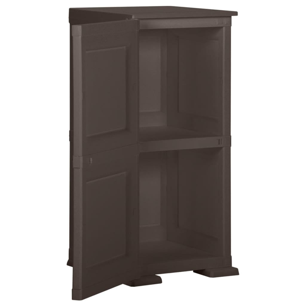 Kunststoffschrank 79x43x125 cm Holzdesign Vanilleeis