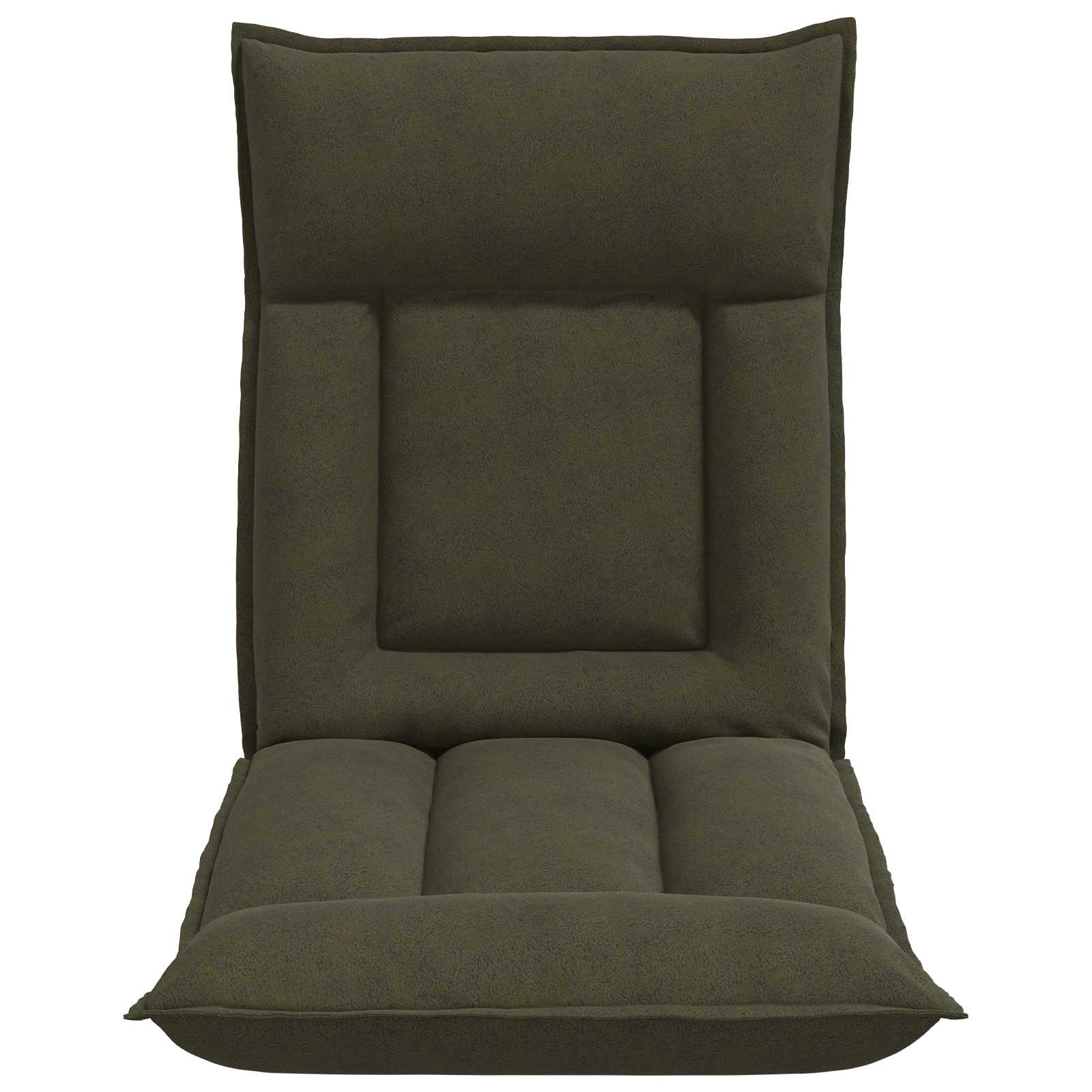 Verstellbarer Fußsessel Braun Stoff