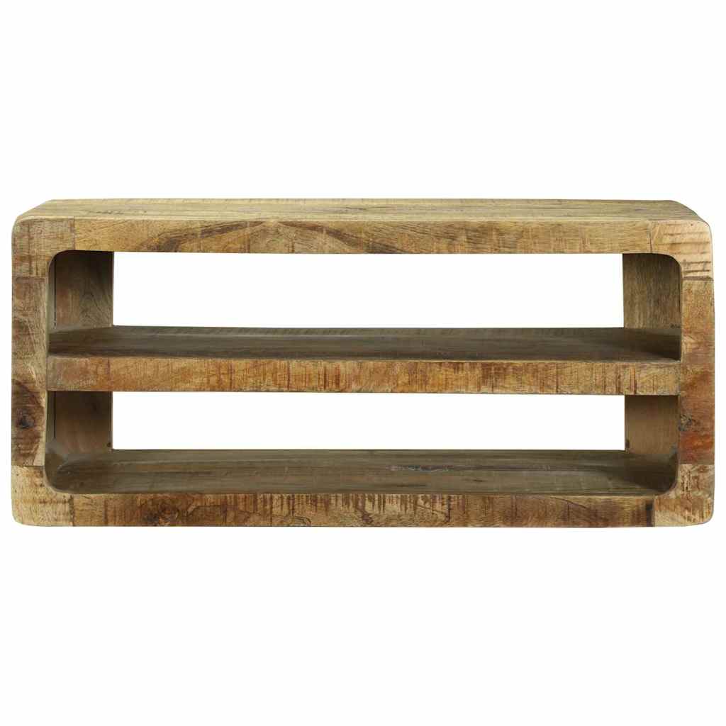 TV-Schränk mit Regal Braun 60 x 32 x 36 cm Massivholz Mango