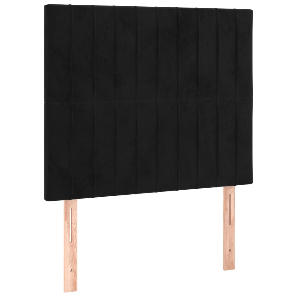 Kopfteil Hellgrau 80x5x118/128 cm Samt