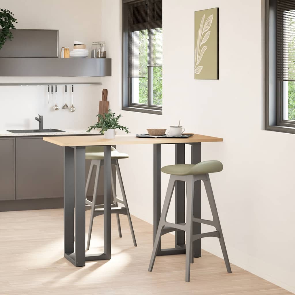 Couchtischbeine T-Form 2 Stk. Schwarz 30x25x(30-31) cm Stahl