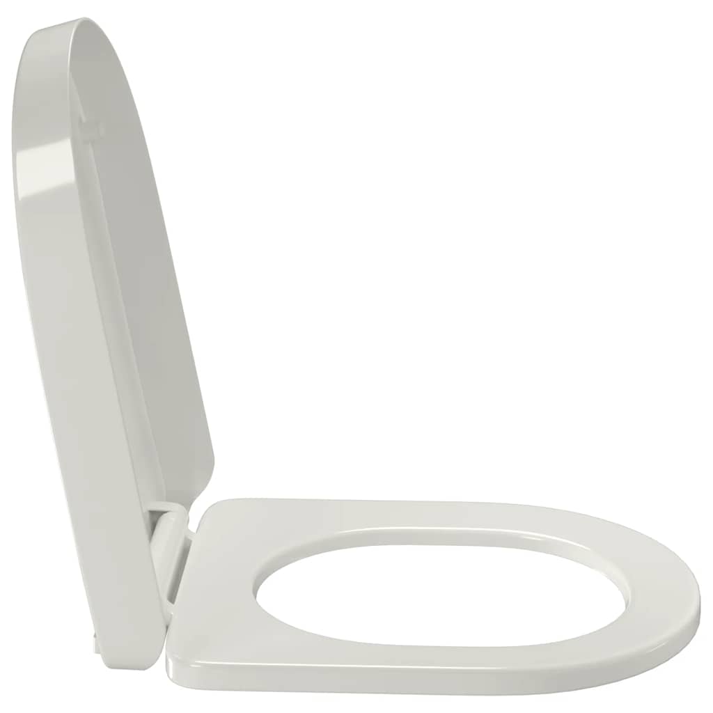 Toilettensitz mit Absenkautomatik Weiß Oval