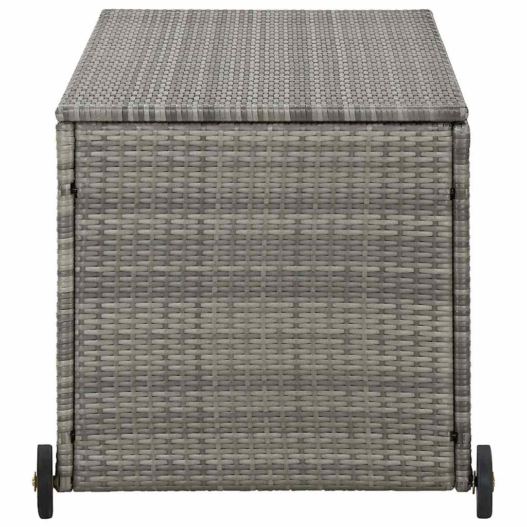 Garten-Auflagenbox Schwarz 120x65x61 cm Poly Rattan