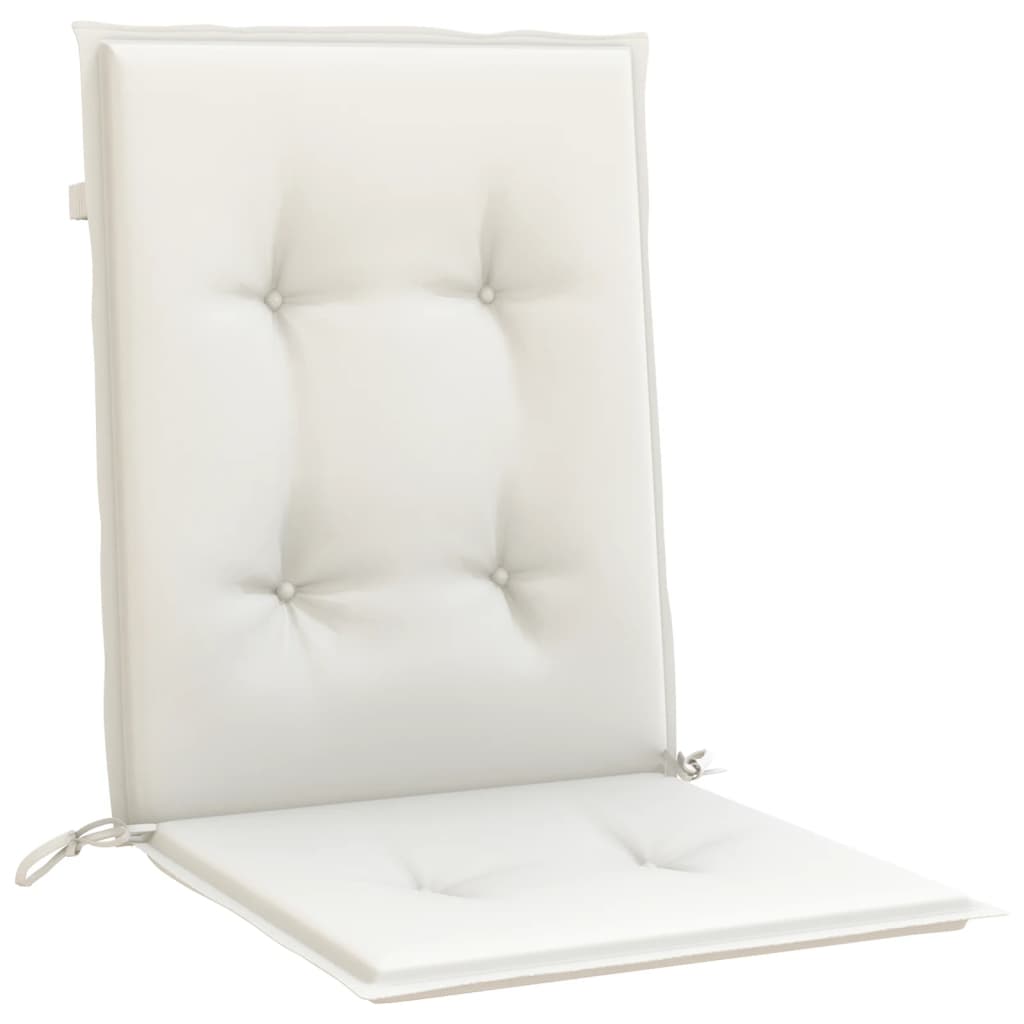 Niedriglehner-Auflagen 2 Stk Melange Anthrazit 100x50x7cm Stoff