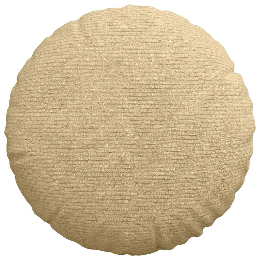 Sitzkissen 2 pcs Hellgrau Ø30 x 13 cm Cordstoff