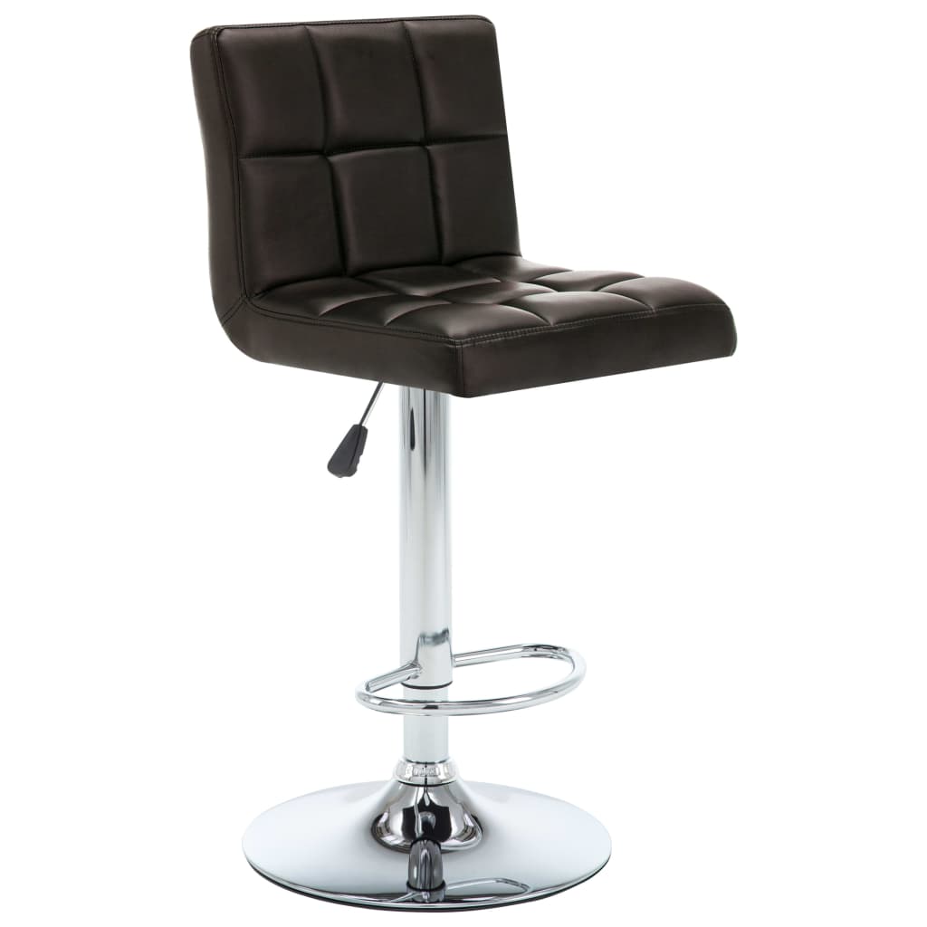Barhocker 2 Stk. Weinrot Kunstleder