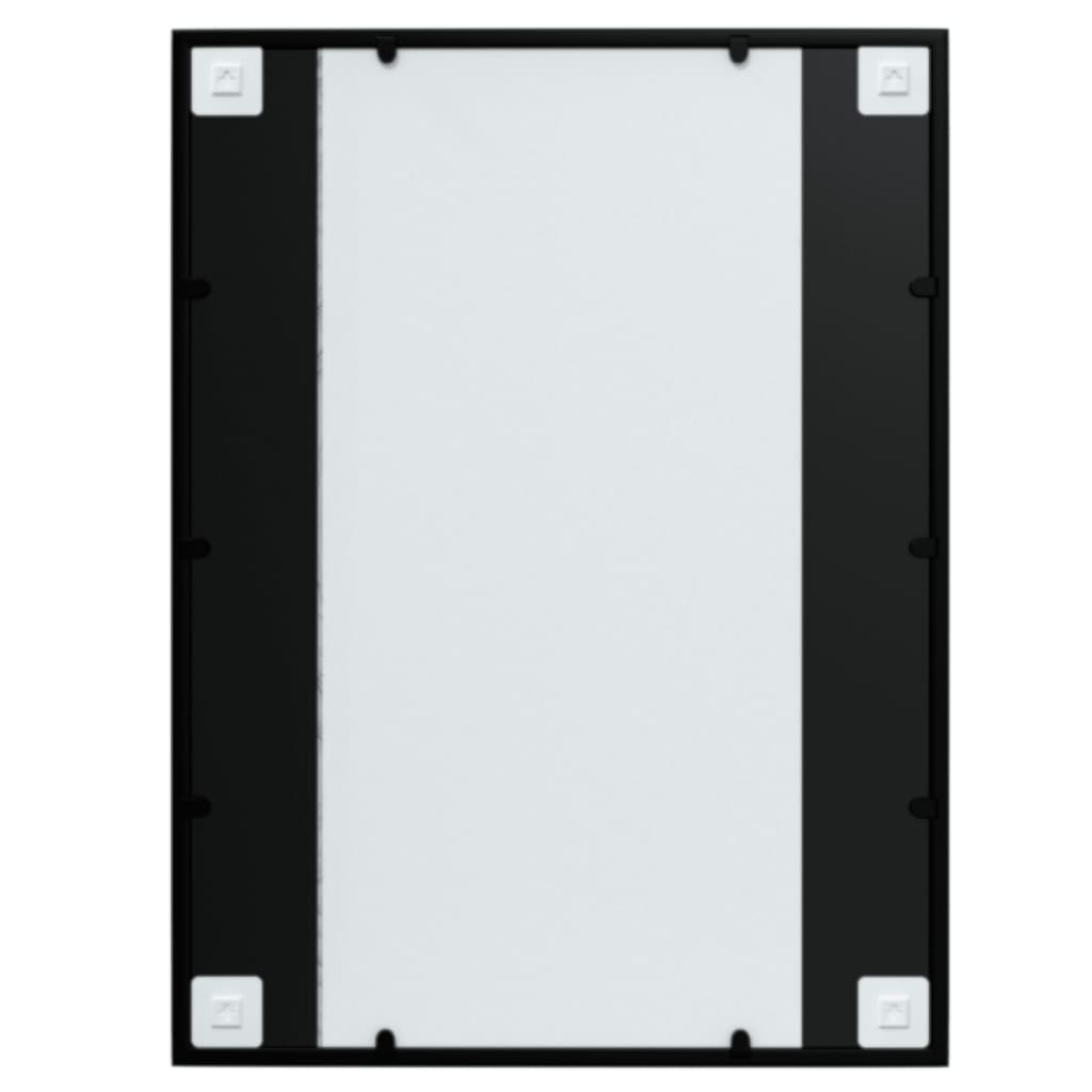 Wandspiegel Schwarz 60x40 cm Metall