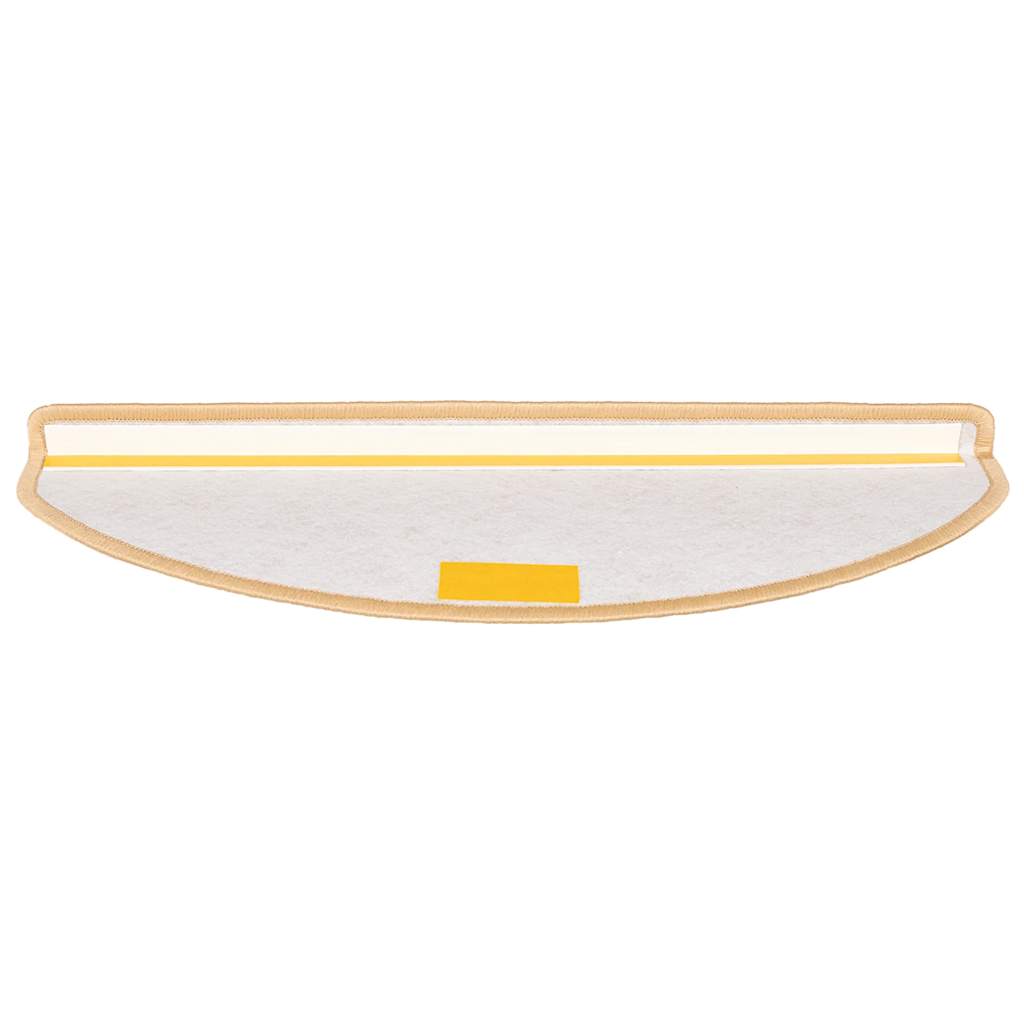 Stufenmatten 15 Stk. 56x17x3 cm Grau Halbrund