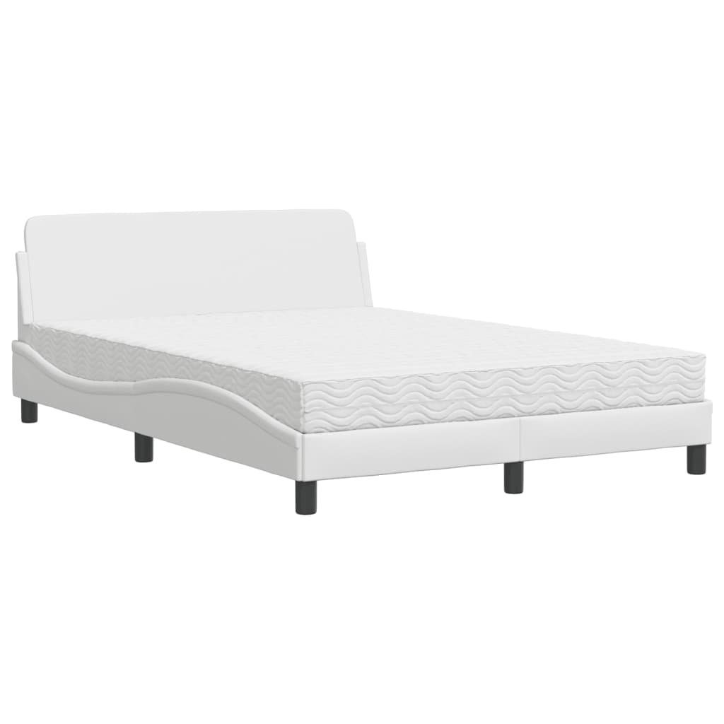 Bett mit Matratze "Dover" Schwarz 80x200 cm Kunstleder