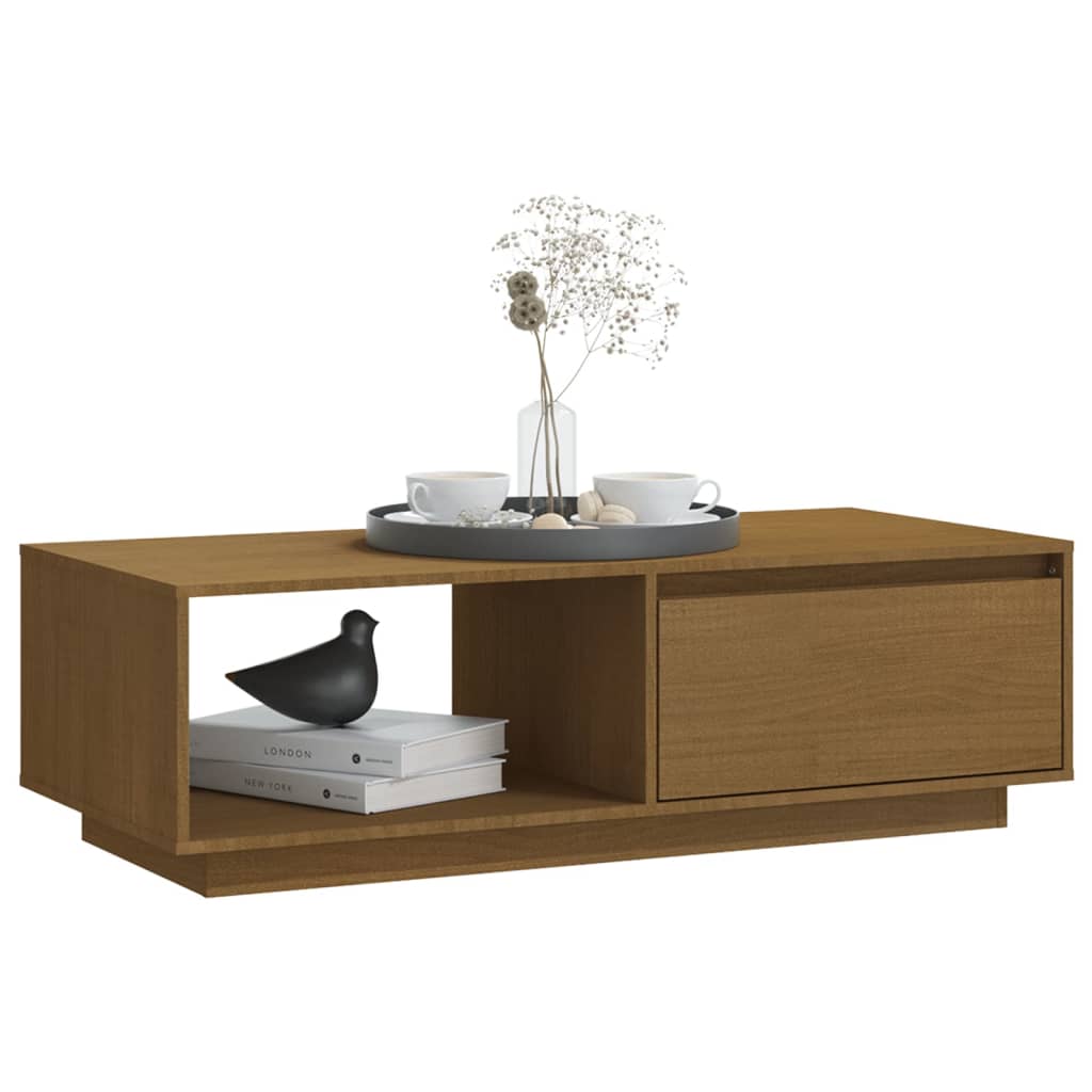 Couchtisch 110x50x33,5 cm Massivholz Kiefer