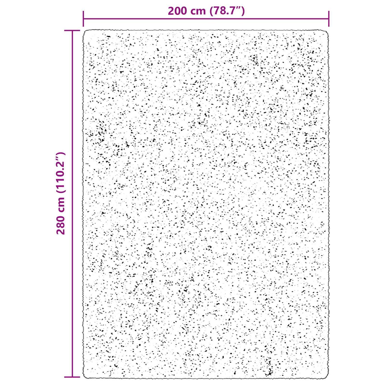 Teppich HUARTE Kurzflor Weich und Waschbar Anthrazit 60x110 cm