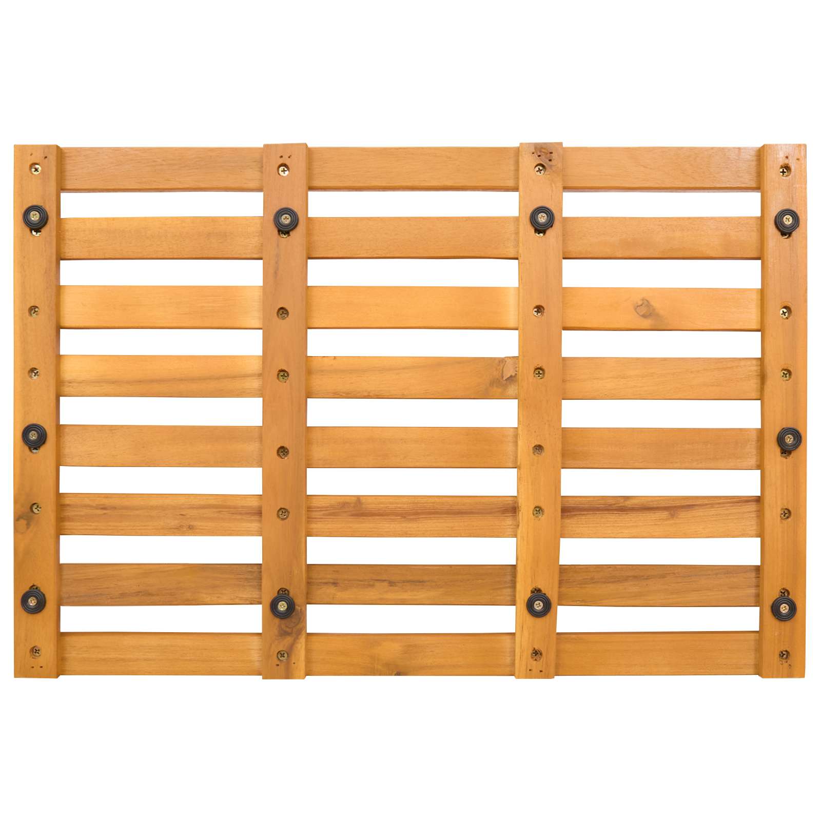 Badematte Uni Braun 56 x 37 x 2,5 cm Massives Akazienholz