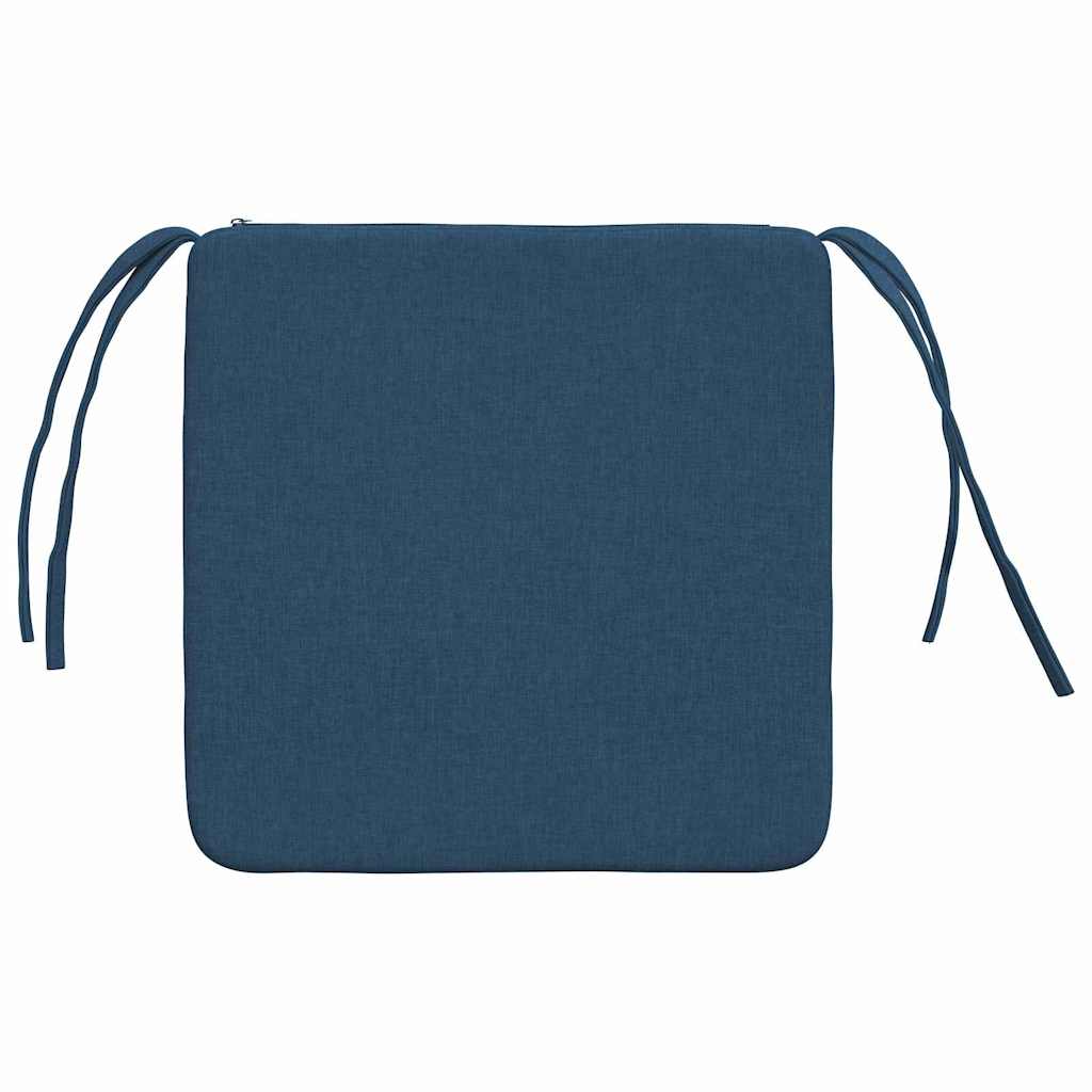 Sitzkissen 4 pcs Hellgrau 40 x 40 x 3 cm Stoff