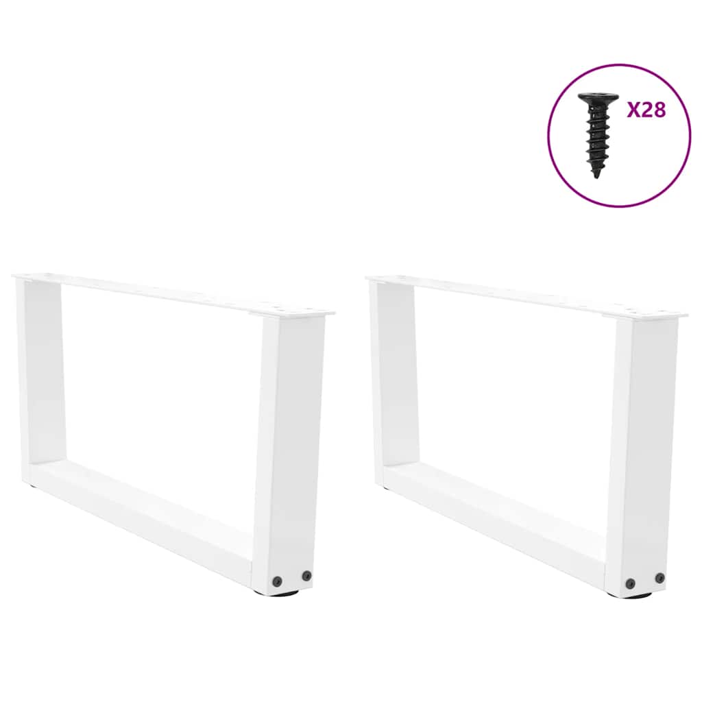 Couchtischbeine V-Form 2 Stück Schwarz 30x(30-31,3) cm Stahl