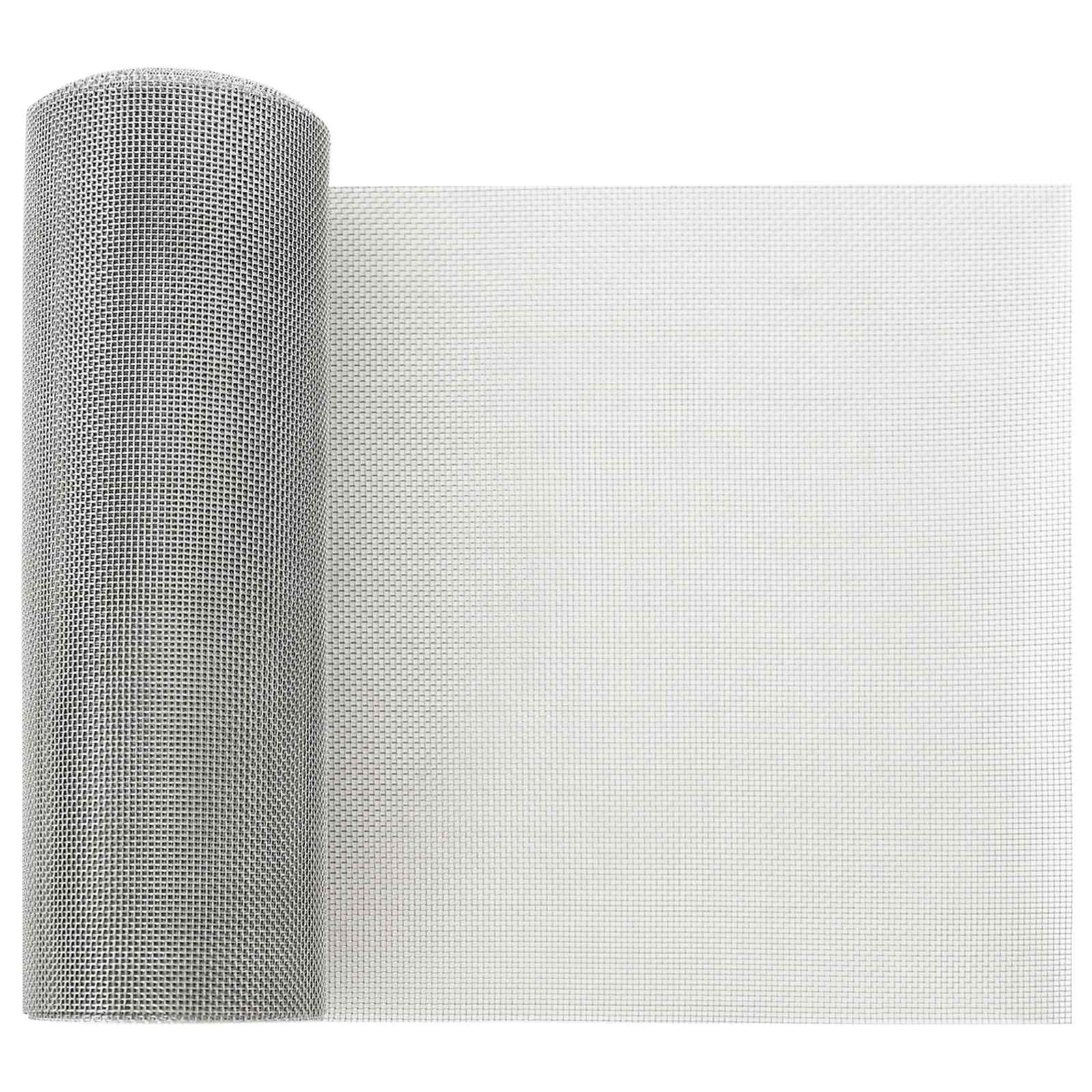 Mesh Bildschirm 20 x 500 cm 20 Mesh Edelstahl 201 Silber