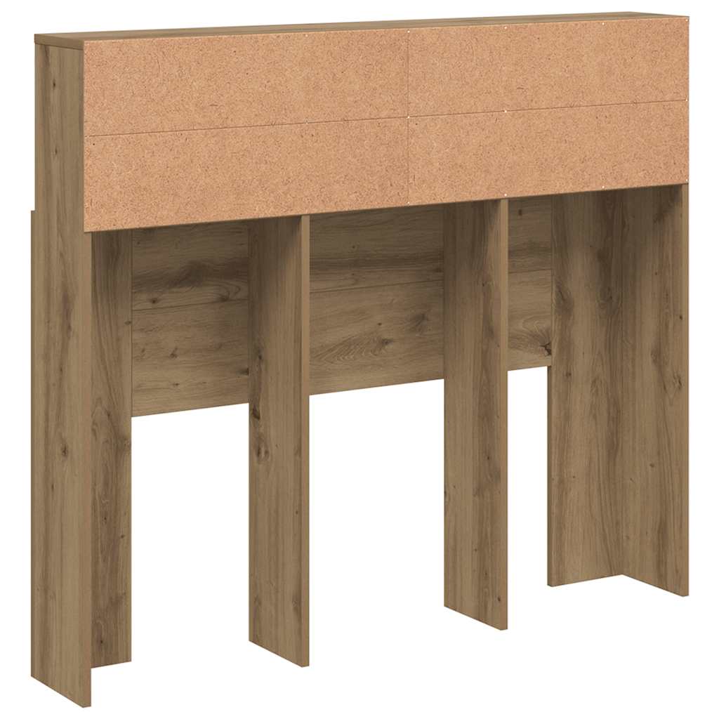Bett-Kopfteil mit Ablagen Weiß 100x19x103,5 cm