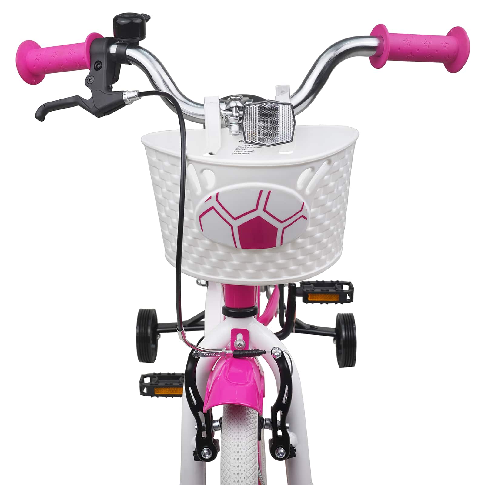 Kinderfahrrad 12 Zoll für 2-4 Jahre alt Rosa