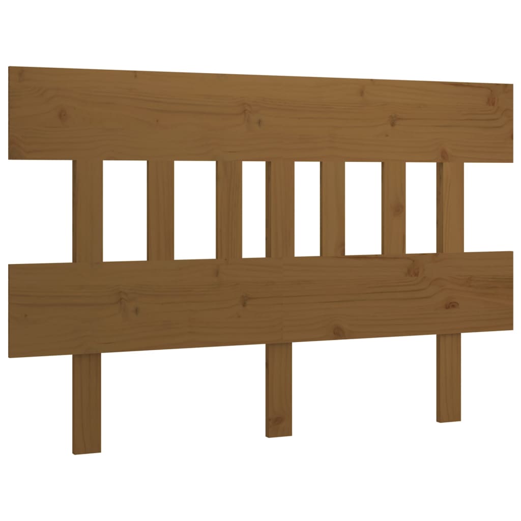 Bett-Kopfteil Schwarz 78,5x3x81 cm Massivholz Kiefer