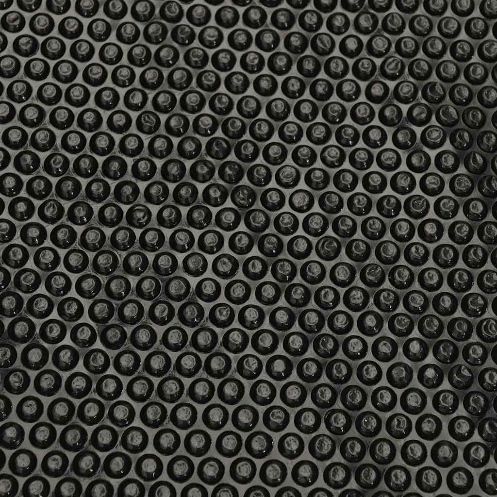 Solar Poolabdeckung Hochwertig Ø 210 cm 200 μm Rund PE Schwarz