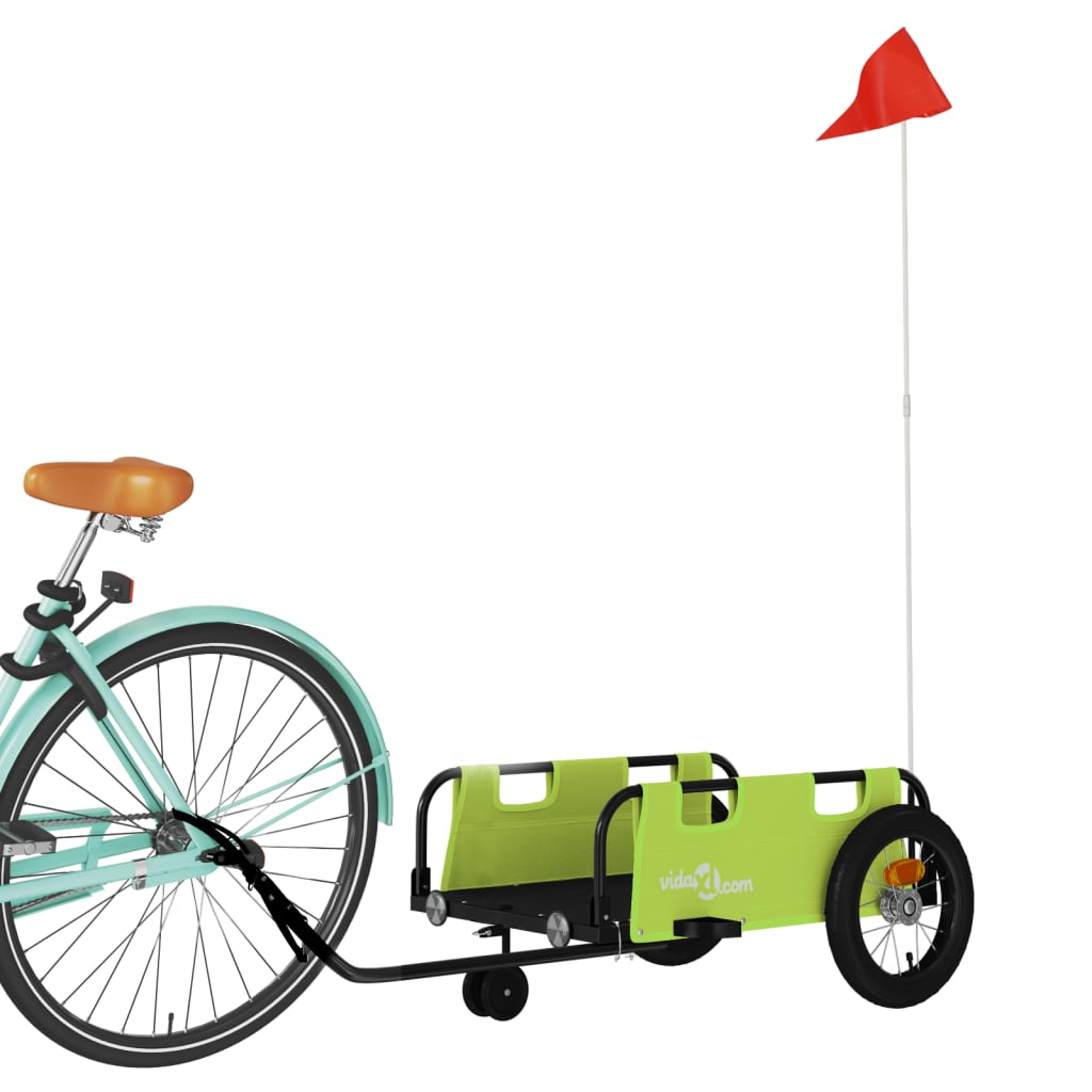 Fahrradanhänger Orange Oxford-Gewebe und Eisen