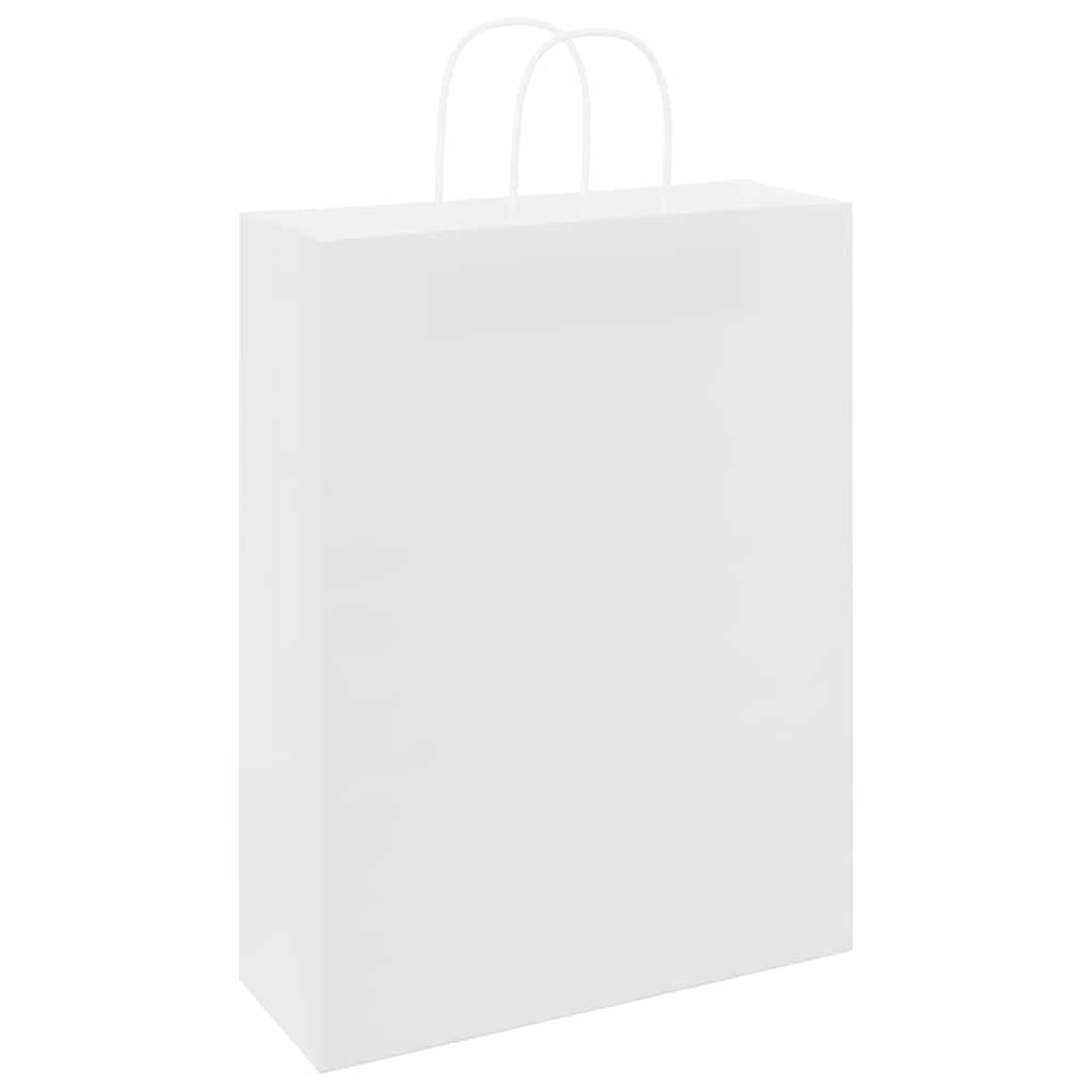 Papiertragetaschen 50 Stk. mit Henkeln Braun 21x11x36 cm