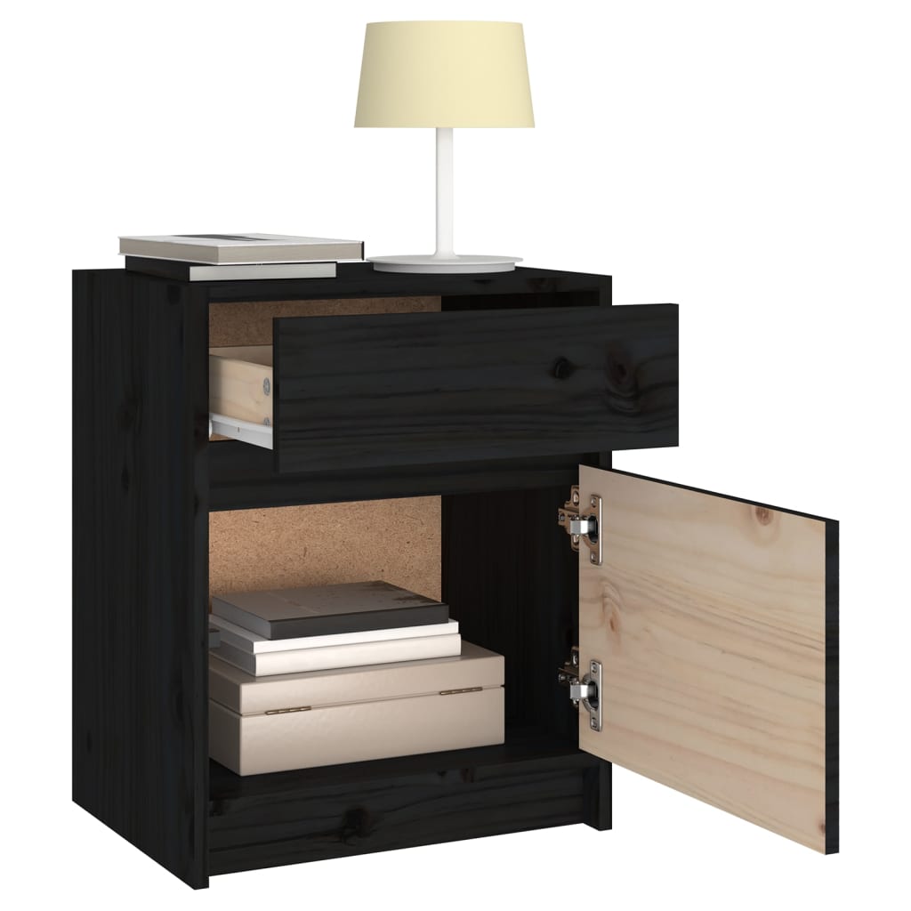 Nachtschrank 40x31x50 cm Massivholz Kiefer
