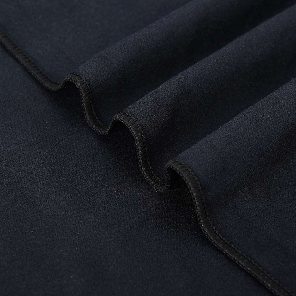 Sonnenliege-Tücher 2 pcs Schwarz 210 x 75 cm